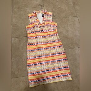 Vince Camuto Vibrant Striped Midi Dress